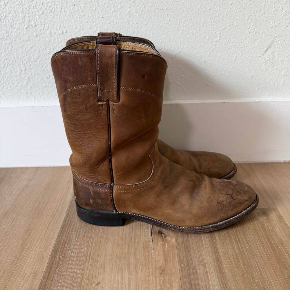 Men’s Justin Roper Cowboy Boot Size 10.5 D